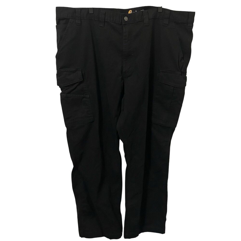 Carhartt Relaxed Fit Rugged Men’s 46X30 Black Cargo Pants Work Outdoor
